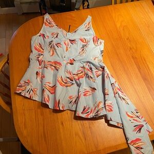 Lane Bryant asymmetric peplum top